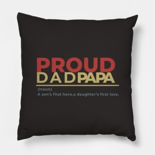 Proud DAD papa Pillow