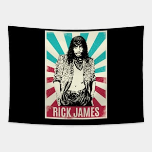 Vintage Retro Rick James Tapestry