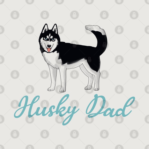 Husky Dad by okpinsArtDesign