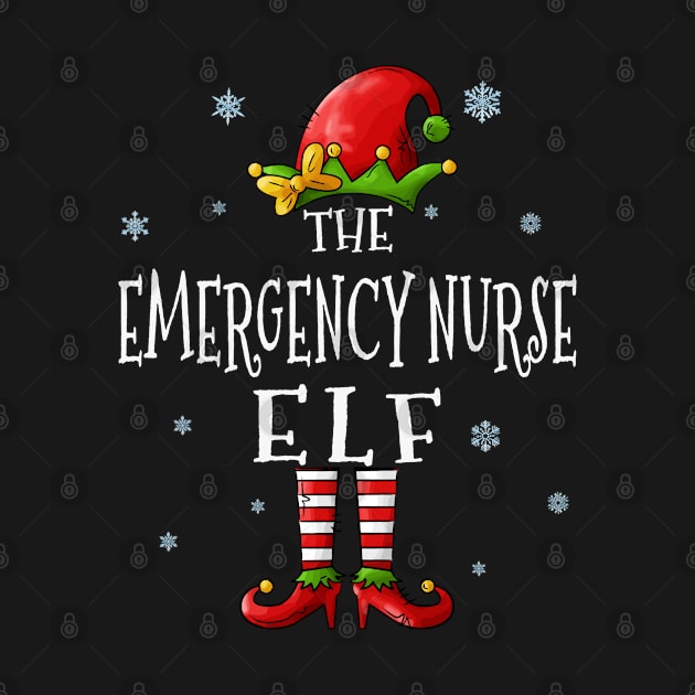 The Emergency Nurse Elf Funny Xmas Groupe Matching Christmas by TeeaxArt