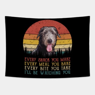 Vintage Every Snack You Make Every Meal You Bake Scottish Deerhound Tapestry