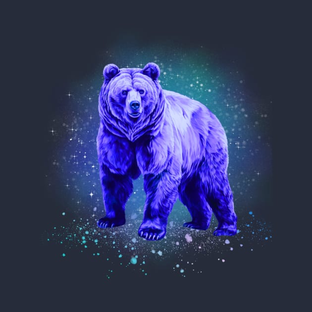 Ursa Major, Cosmic Brown Bear by Nebula Nexus