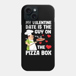 Funny Pizza Box Guy Anti Valentine´s Day Gift Phone Case