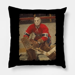 Michel Bunny Larocque - Montreal Canadiens, 1973 Pillow