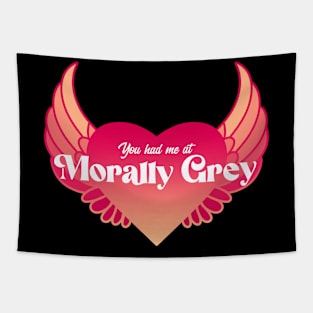 You Had Me At Morally Grey | Red and Yellow Flame Tapestry
