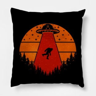 Bigfoot Ufo Abduction Pillow