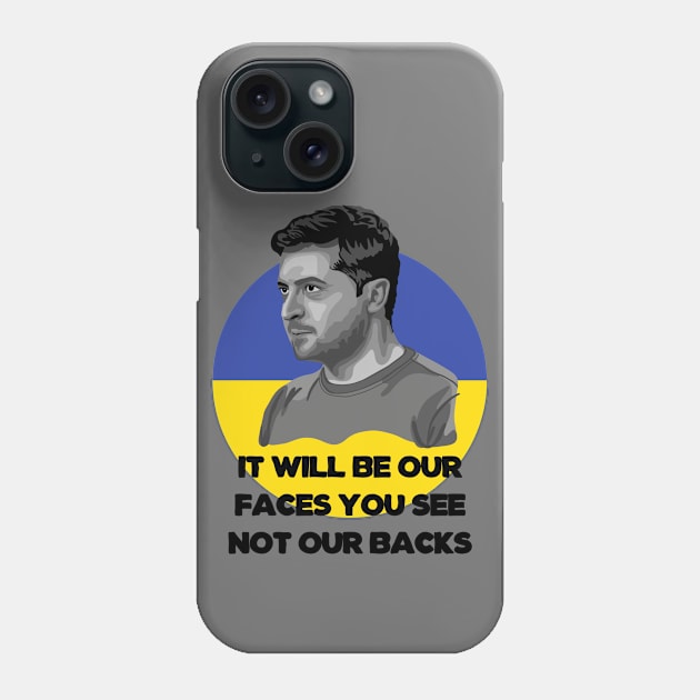 Volodymyr Zelensky Portrait Phone Case by Slightly Unhinged