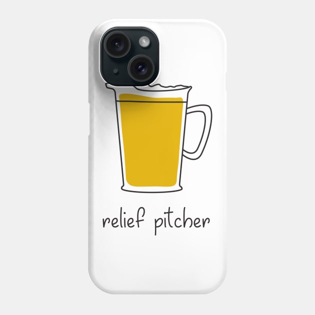 Relief Pitcher Phone Case by DubyaTee