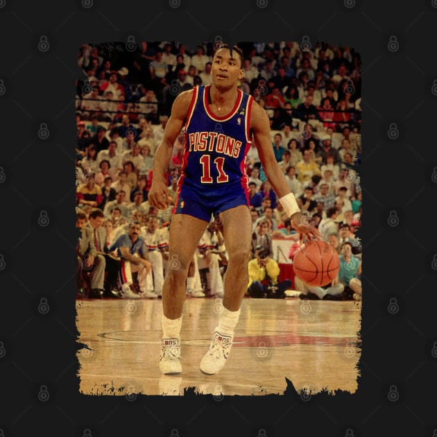 Isiah Thomas - Vintage Design Of Basketball by JULIAN AKBAR PROJECT