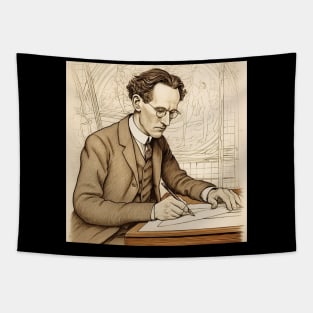 Erwin Schrodinger scientist Tapestry