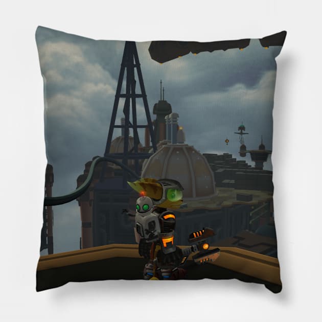 Ratchet and Clank - Adventure Pillow by MegacorpMerch