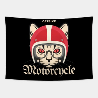 Cat motocycle Tapestry