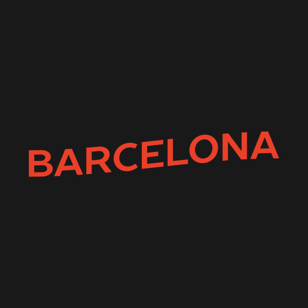 Barcelona City Typography by calebfaires