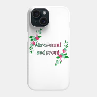 Abrosexual and proud floral design Phone Case