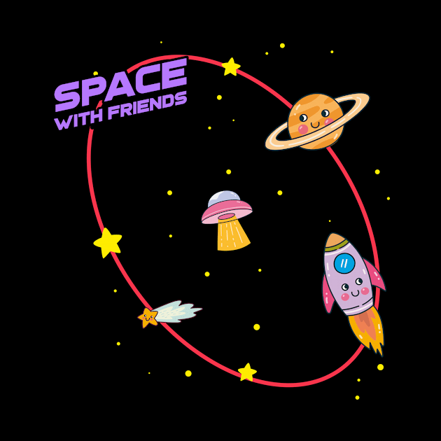 Space With Friends | Cute Kids by KidsKingdom