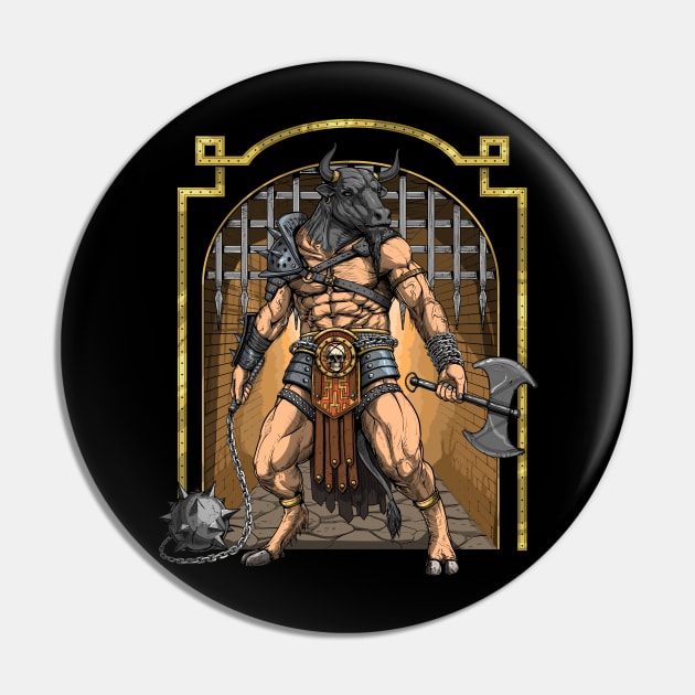 Minotaur Pin by underheaven