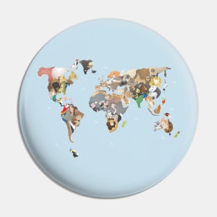 Beastly Planet Pin