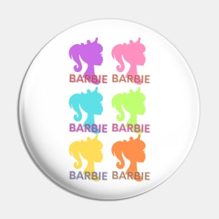 Multi colour Barbie Pin