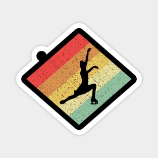 Retro Vintage 80s Figure Skating Gift For Figure Skaters Magnet