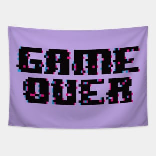 Game over 8 bit glitch Tapestry