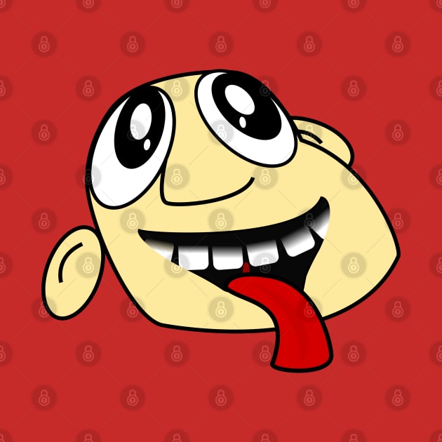 Excited Funny Face Cartoon Emoji by AllFunnyFaces