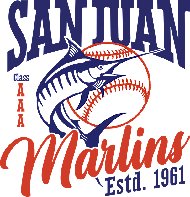 San Juan Marlins Kids T-Shirt by MindsparkCreative