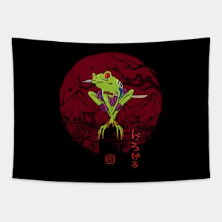 Red-eyed tree frog ninja Tapestry