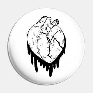 Black Heart Pin