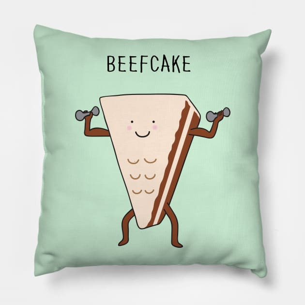 beefcake Pillow by milkyprint