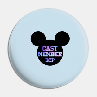 cast member DCP purple tie dye ears Pin