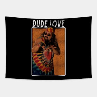 Vintage Wwe Dude Love Tapestry