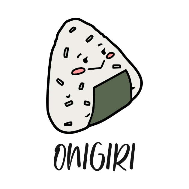 Funny Japanese Food Onigiri Design by New East 