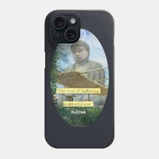 buddha painting Phone Case