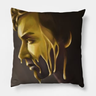 Klaus Hargreeves / Robert Sheehan - Umbrella Academy Gold Pillow