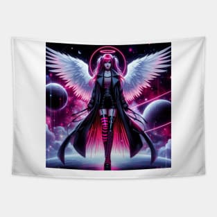 Goth Angel Girl Tapestry