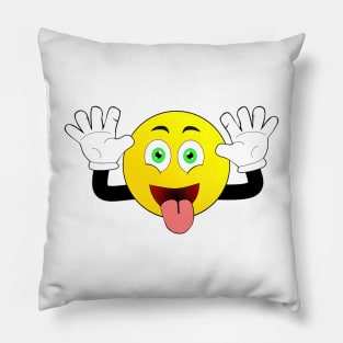 Funny Emoji Face Cover Happy Face 2020 Pillow