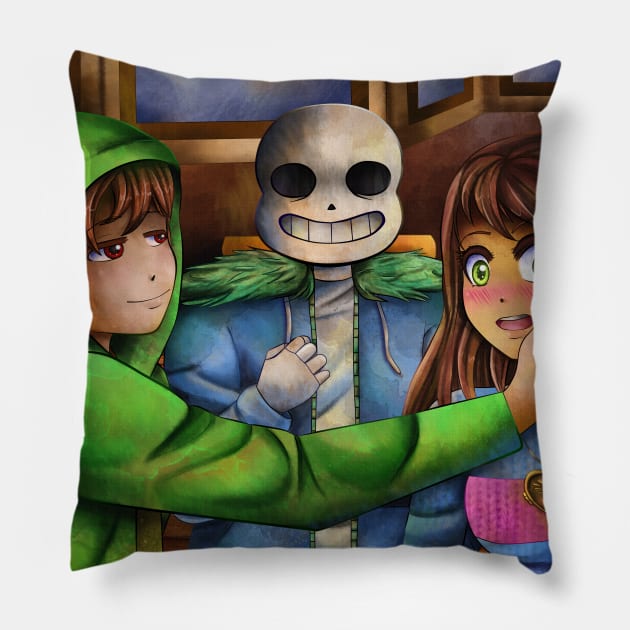 Got Something On Your Cheek Pillow by Yennie Fer (FaithWalkers)