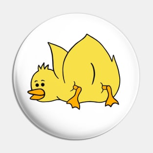 Duckie Buttie | Cute Yellow Duck Butt Pin