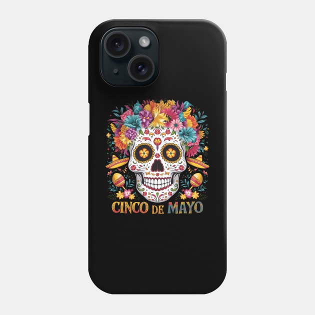 Cinco De Mayo Women Girl Kids Mexican Skull Fiesta 5 De Mayo Phone Case by CoolFuture