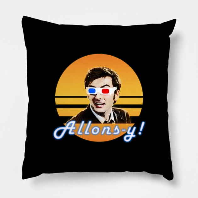 10th Doctor - Allons-y! Pillow by Sterling_Arts_Design