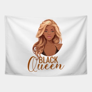 Black Queen, Black Woman, African American Woman, Blonde Tapestry