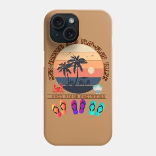 Relaxing beach life sun kissed and flip flop bliss trip Phone Case