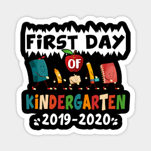 First Day Of Kindergarten Heart For Teachers Magnet