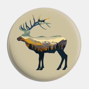 North American Elk Pin