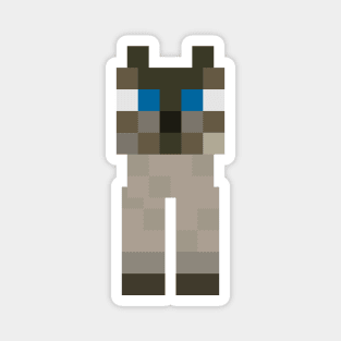 Minecraft Siamese Cat Magnet