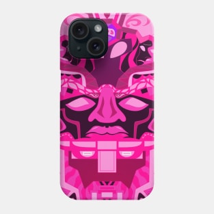 pink rose olmec sentinel ecopop pattern Phone Case