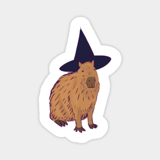 Capybara Witch Magnet