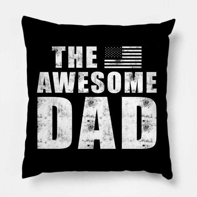 The awesome dad Pillow by printedartings