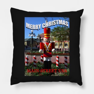 Custom toy soldier Christmas card Pillow