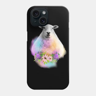 Watercolor Floral Sheep Phone Case